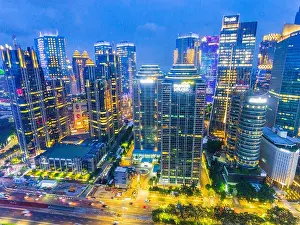 Jakarta's financial district of SCBD (Sudirman Central Business District) which include Jakarta's Stock Exchange