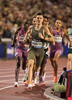 Athlete Prints: Jakob Ingebrigtsen competing in the 1500m men's race at the Memorial Van Damme Diamond League athletics finals