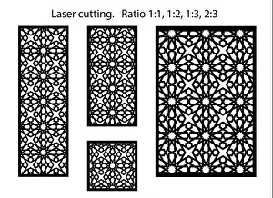 Partition Prints: Jali vector design, set
