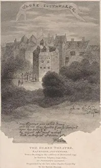 James Stow, ca. 1770–after 1820, British, The Globe Theatre, Bankside, Southwark, undated. Engraving