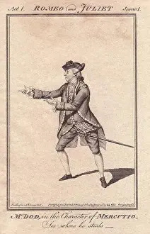 Comical Prints: James William Dodd as Mercutio in 'Romeo and Juliet