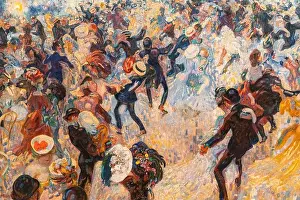 Institution Prints: Jan Sluijters, Bal Tabarin, 1907, oil on canvas, Amsterdam, Netherlands