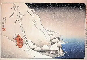Exile Prints: Japan: Life of Nichiren: Monk Nichiren in Exile on Sado Island