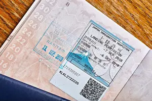 Passport Prints: Japan visa stamp