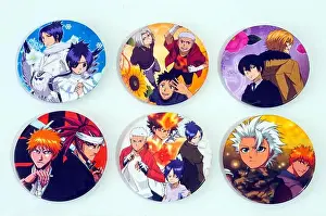 Comics Prints: Japanese aname badges in studio setting