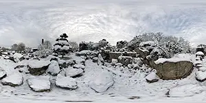 360cities Prints: Japanese Garden in Winter, Seepark, Freiburg, Black Forest- View 2
