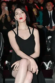 Japanese model and actress Ayaka Miyoshi attends the Belle International Fashion Gala in Shanghai
