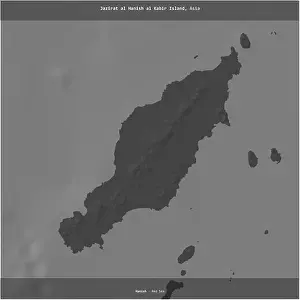 Red Sea Prints: Jazirat al Hanish al Kabir Island in the Red Sea