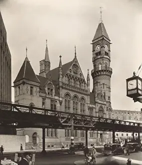 Old Fashioned Prints: Jefferson Market Court, Southwest corner of Sixth Avenue and West 10th Street