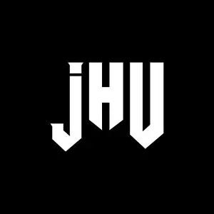 Minimalist Logo Prints: JHU letter logo design for technology company