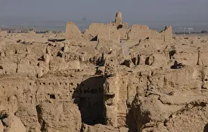 Abode Prints: Jiaohe Ancient Ruins in morning light, Turpan, Xinjiang, China