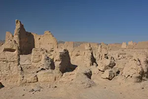 Adobe Prints: Jiaohe Ancient Ruins in morning light, Turpan, Xinjiang, China
