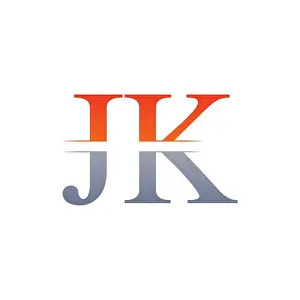 Letter J Prints: JK letter Type Logo Design vector Template. Abstract Letter JK logo Design