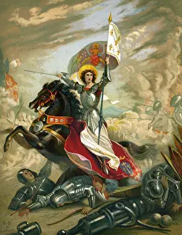 Joan Of Arc Prints: Joan of Arc on Horseback