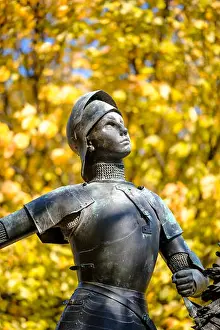 Public Park Prints: Joan of Arc (Jeanne D'arc) bronze statue