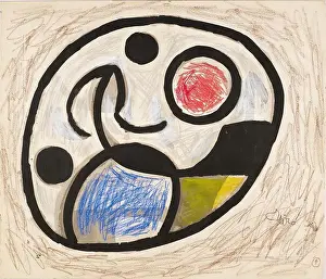 Joan Miro/ Dibujo del proyecto para el mosaico cerámico "Pla de l'Os" en las Ramblas de Barcelona