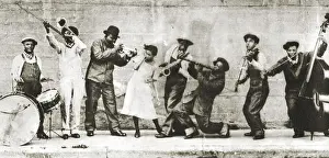 Musician Prints: Joe Oliver and the Creole Band performing in San Francisco