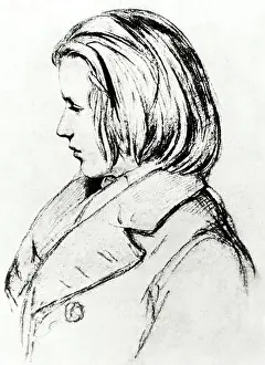 Classical Music Prints: Johannes Brahms aged 20. Drawing 1853 by J J Laurens