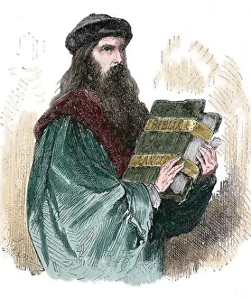 Early Middle Ages Prints: Johannes Gutenberg (1400-1468)