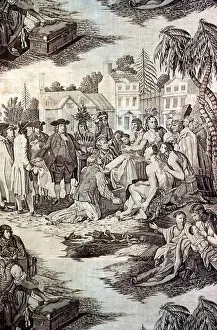 1770s Prints: John Boydell (Publisher). William Penn's Treaty with the Indians (Furnishing Fabric)