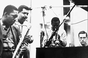 Miles Prints: John Coltrane, tenor sax, Cannoball Adderley