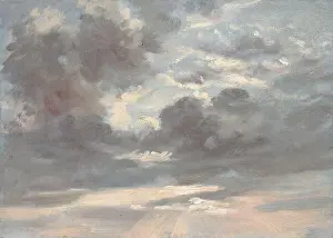 Western Art Prints: John Constable - Cloud Study Stormy Sunset