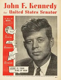 John F. Kennedy - 1952 United States Senate Campaign Newspaper