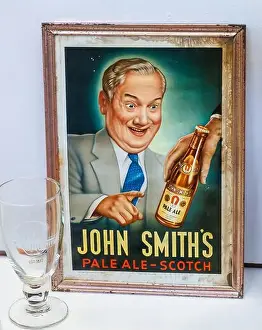 Alcohol Prints: John Smith's Pale Ale Scotch advertising sign, Thuin; Belgium