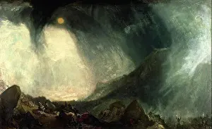 Hannibal Prints: Joseph Mallord William Turner - Snow Storm. Hannibal and his Army Crossing the Alps