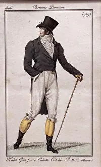 Published Prints: Journal des Dames et des Modes Men's Fashion publised by
