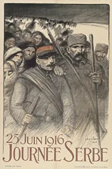 Serbian Prints: Journée Serbe by Théophile Alexandre Steinlen from June 25