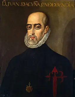 Toledo Prints: JUAN DE ACUÑA - CONDE DE BUENDIA - PRESIDENTE DEL CONSEJO DE CASTILLA - SIGLO XVI