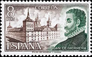 Postage Stamp Prints: Juan de Herrera (1530-1597), Spanish architect