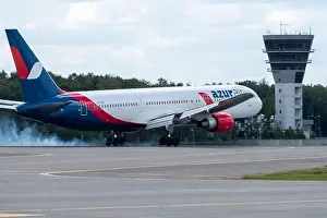Bombardier Prints: July 2, 2019, Moscow, Russia. Airplane Boeing 767-300 Azur Air airline at Vnukovo airport in Moscow
