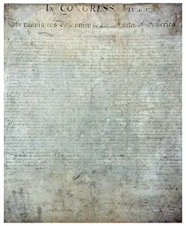 Fourth Of July Prints: On July 4, 1776, the Second Continental Congress adopted the Declaration of Independence