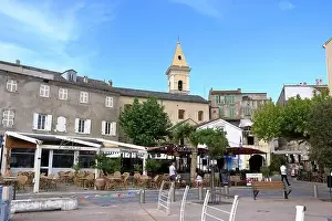 Corse Prints: June 02 2023 - Saint-Florent, Corsica in France: pictorial old town port
