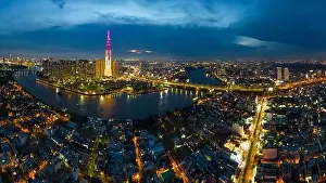 Ho Chi Minh City Prints: June 30, 2023: panoramic view of Landmark residential area