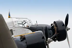 Cockpit Prints: Junkers JU 52, historic German propeller aircraft