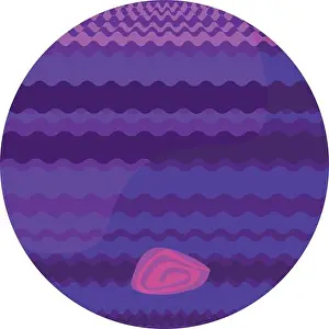 Radiant Prints: jupiter universe purple planet