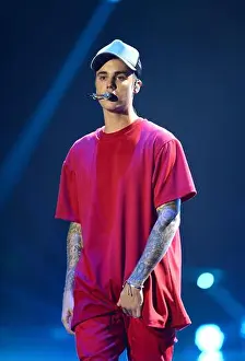 On Stage Prints: Justin Bieber performs during the 2015 MTV Europe Music Awards