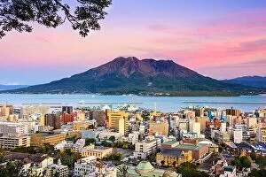 Images Dated 11th December 2015: Kagoshima, Japan with Sakurajima Volcano