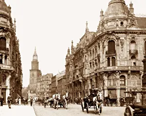 Strasse Prints: Kaiser Wilhelm Strasse Berlin Germany Victorian period