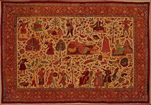 Workmanship Prints: Kalamkari Rumal, an Indian hand-painted textile in the MET collection