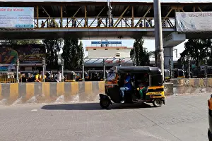 Rickshaw Prints: Kalyan railway station, thane, maharashtra, India, Asia