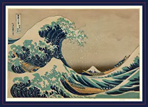 Fuji Prints: Kanagawa oki nami ura, The great wave off shore of Kanagawa