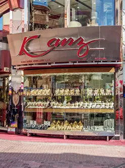 Arabian Peninsula Prints: Kanz Jewels, Gold Souk, Deira, Dubai, United Arab Emirates