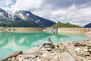 Salzburg Prints: Kaprun, Mooserboden Stausee bei Zell am See, Salzburg, Österreich