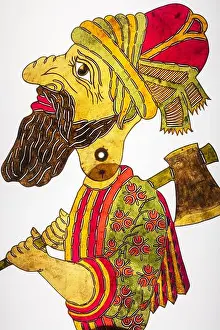Clothes Prints: Karagoz, traditional shadow theatre, Turkish and Islamic Arts Museum, Istanbul, Turkey