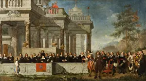 Karel Emmanuel Biset, Wilhelm Schubert von Ehrenberg, Philips Augustijn Immenraet The Legend of Willem Tell shown to the Antwerp Guild of St