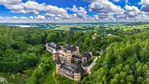 Kashubian Landscape Park-ruins of the castle in Łapalice